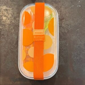 Orange and Yellow Happy Balloon Lunch Box/snack container/bento box